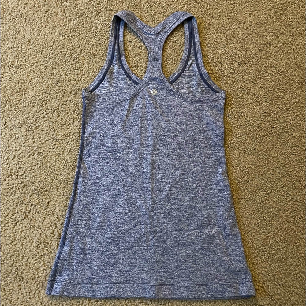 Lululemon fitted blue tank top